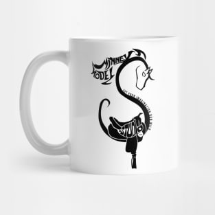 Minney Model Logo Black & White Mug